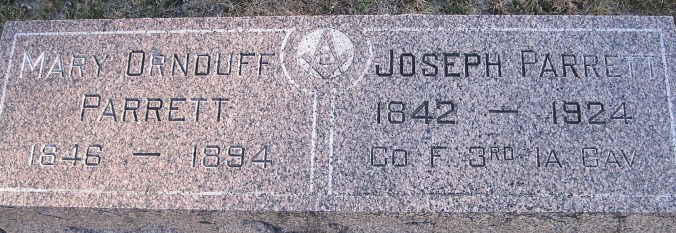 Joseph and Mary's gravestones